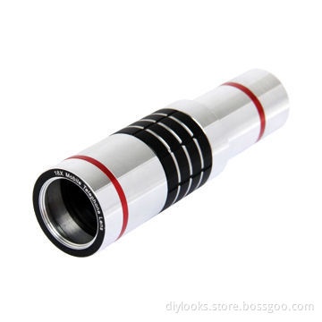 18x Optical Zoom Mobile Phone Telescope Lens for iPhone 5 with Tripod + Plastic Case, OEM Orders